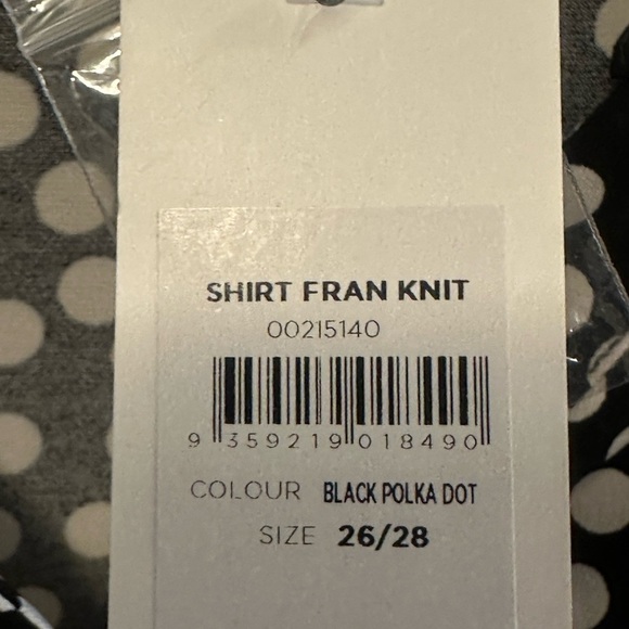 EVANS Black & White Polka Dot V Neck Blouse Size 26/28 or 4/5X Plus Size NWT - Picture 6 of 9